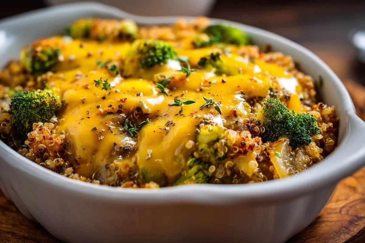 Quinoa Brokkoli Auflauf (vegetarisch)