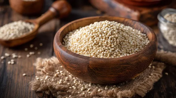 Gepuffter Quinoa - Luftig-leichte Alternative für Müsli und Brei Gepuffter Quinoa in Schale - luftig-leichte Quinoa-Körner wie Popcorn für Müsli und Getreidebrei