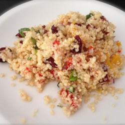 Zitronen-Basilikum Quinoa Salat